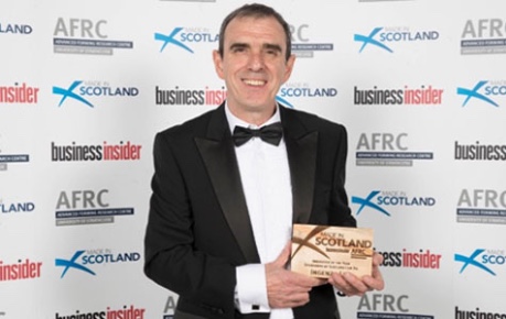 Photo of Ian Fotheringham of Ingenza at Made in Scotland Awards - credit Business Insider