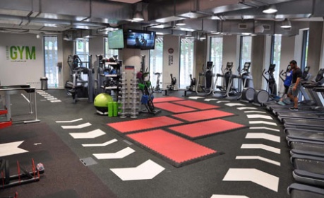 Artist impression of the gym in the Campus Hub
