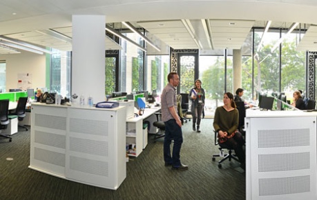 Photo of Synpromics in open plan offices at Roslin Innovation Centre