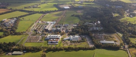 aerial image of campus - credit UofE