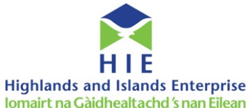 Highlands and Islands Enterprise logo - sponsor A3 Scotland 2022 conference