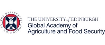 The University of Edinburgh, Global Academy of Agriculture and Food Security logo - sponsor A3 Scotland 2022 conference
