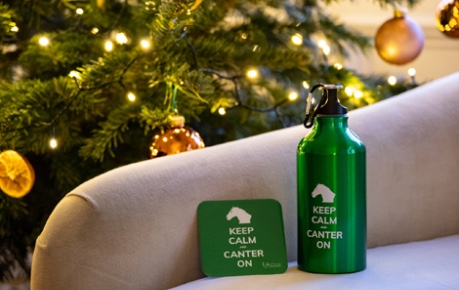 Keep Calm and Canter On merchandise branded for Roslin Innovation Centre