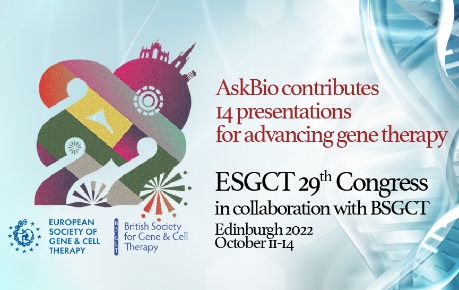 AskBio/ESGCT graphic re participation and contribution at Congress 2022