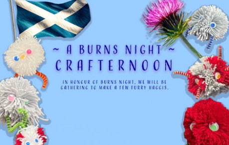 Roslin Innovations Centre Burns Day Crafternoon graphic