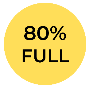 Roslin Innovation Centre 80% full graphic circle