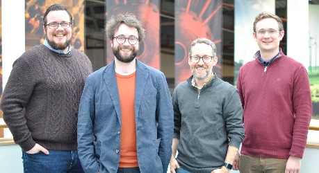 Northern Light Microscopy team (L-R): Mark Peters, Peter Tinning, Ralf Bauer, and Mark Donnachie