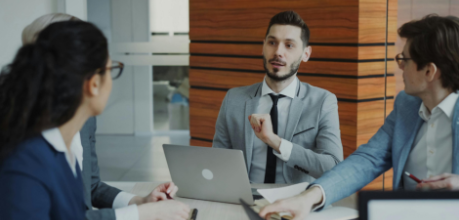 Group of people in business meeting